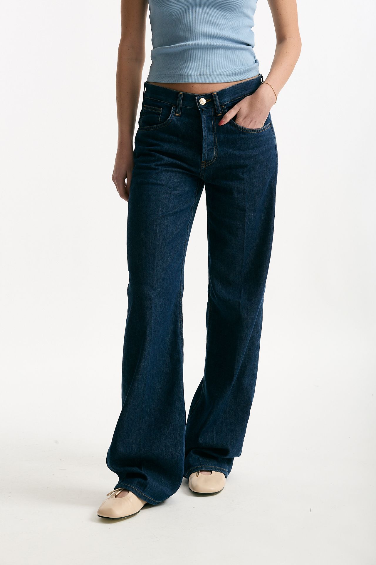 Jeans wide leg JACKLINE Lavaggio scuso women Dondup - 1