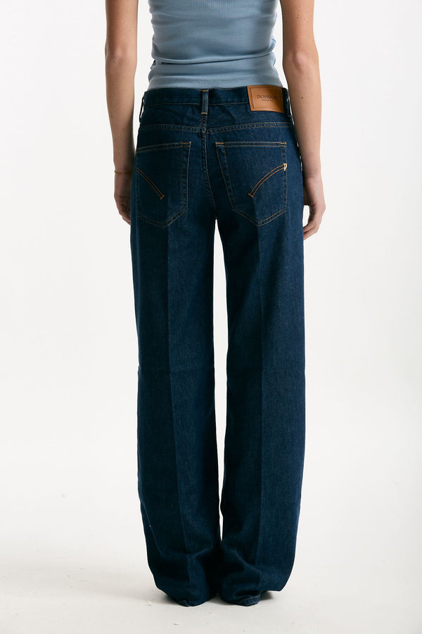 Jeans wide leg JACKLINE Lavaggio scuso women Dondup