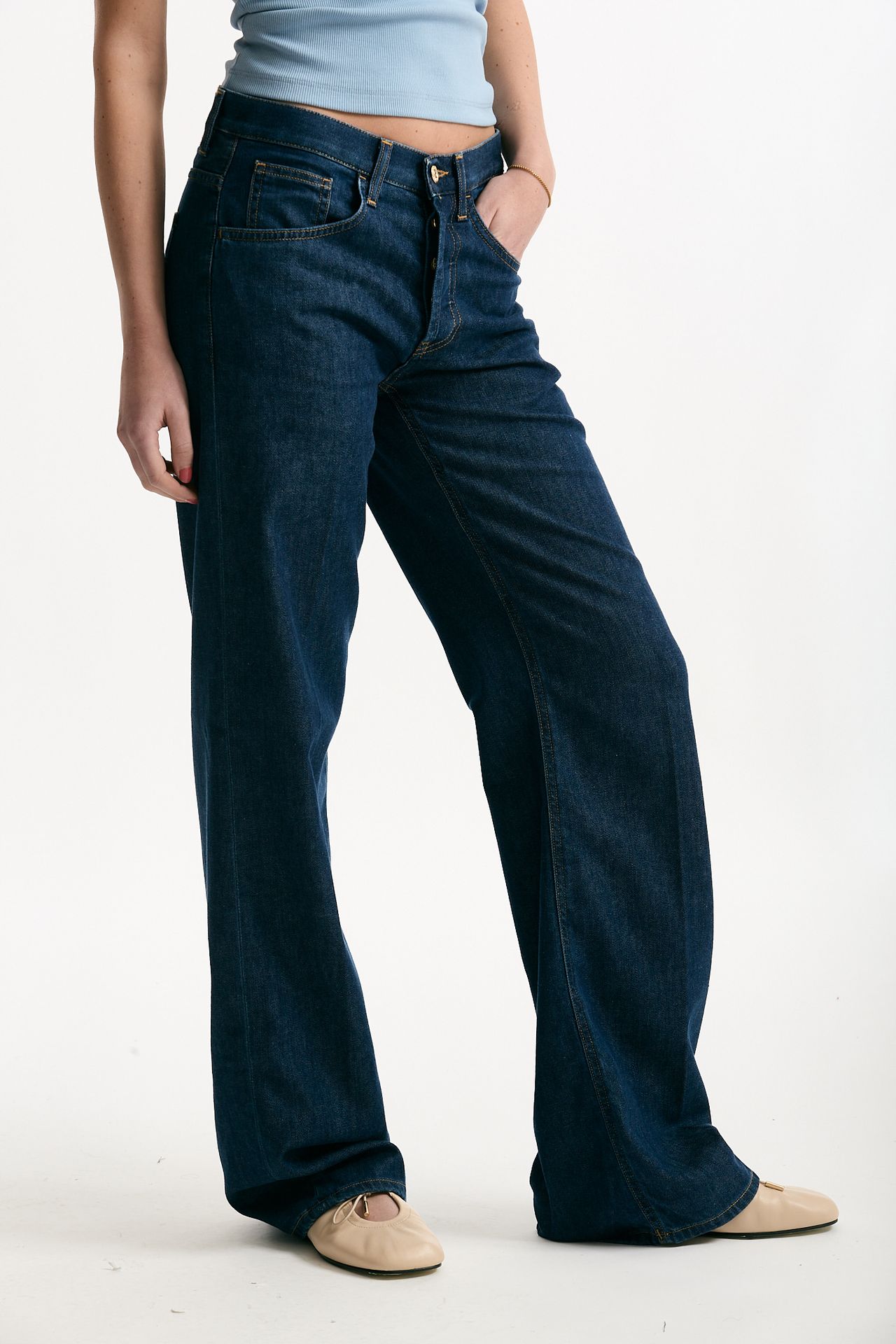 Jeans wide leg JACKLINE Lavaggio scuso women Dondup - 3