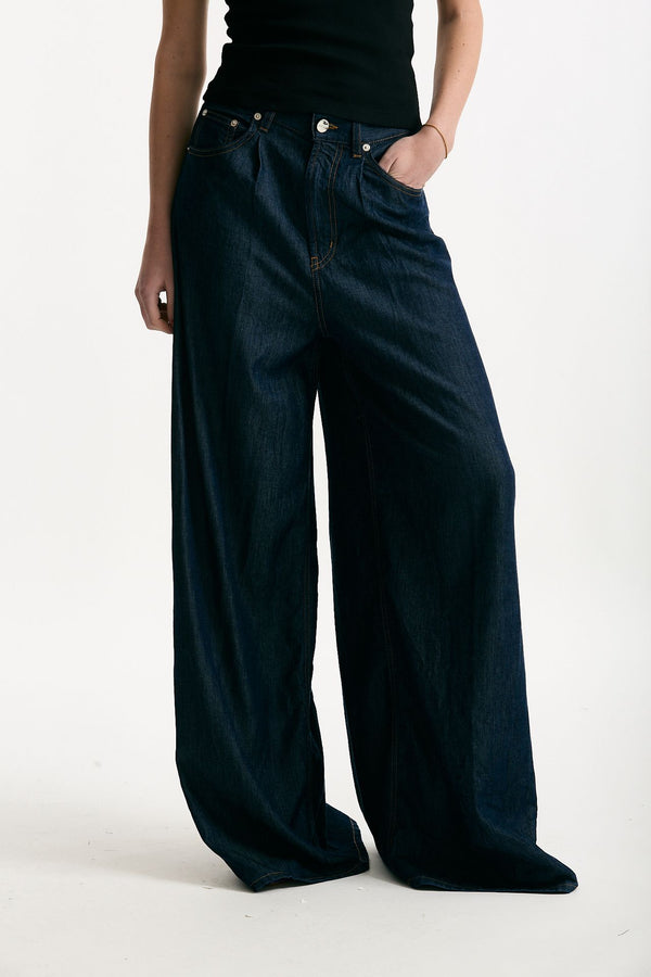 Pantalone ampio MAGGIE Denim scuro women Dondup