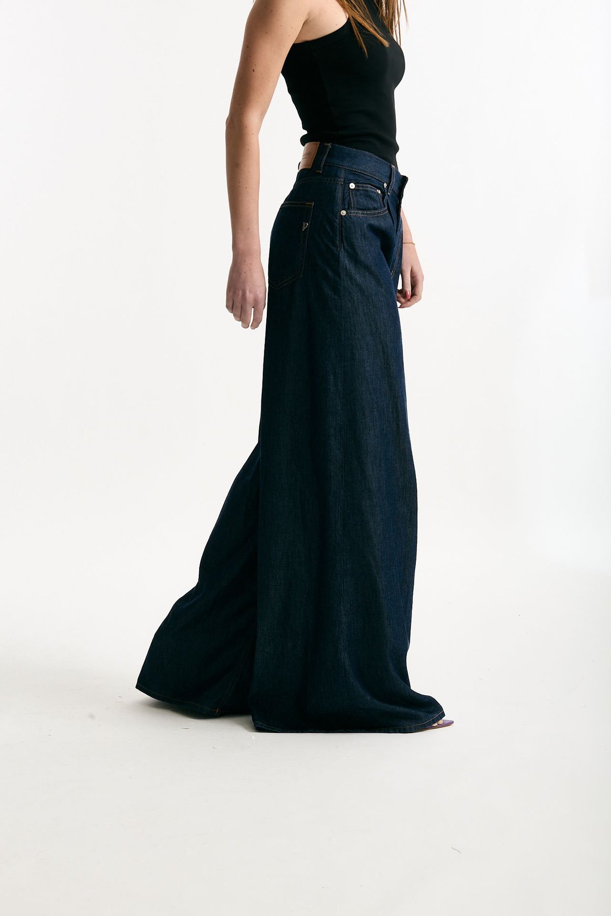 Pantalone ampio MAGGIE Denim scuro women Dondup - 4