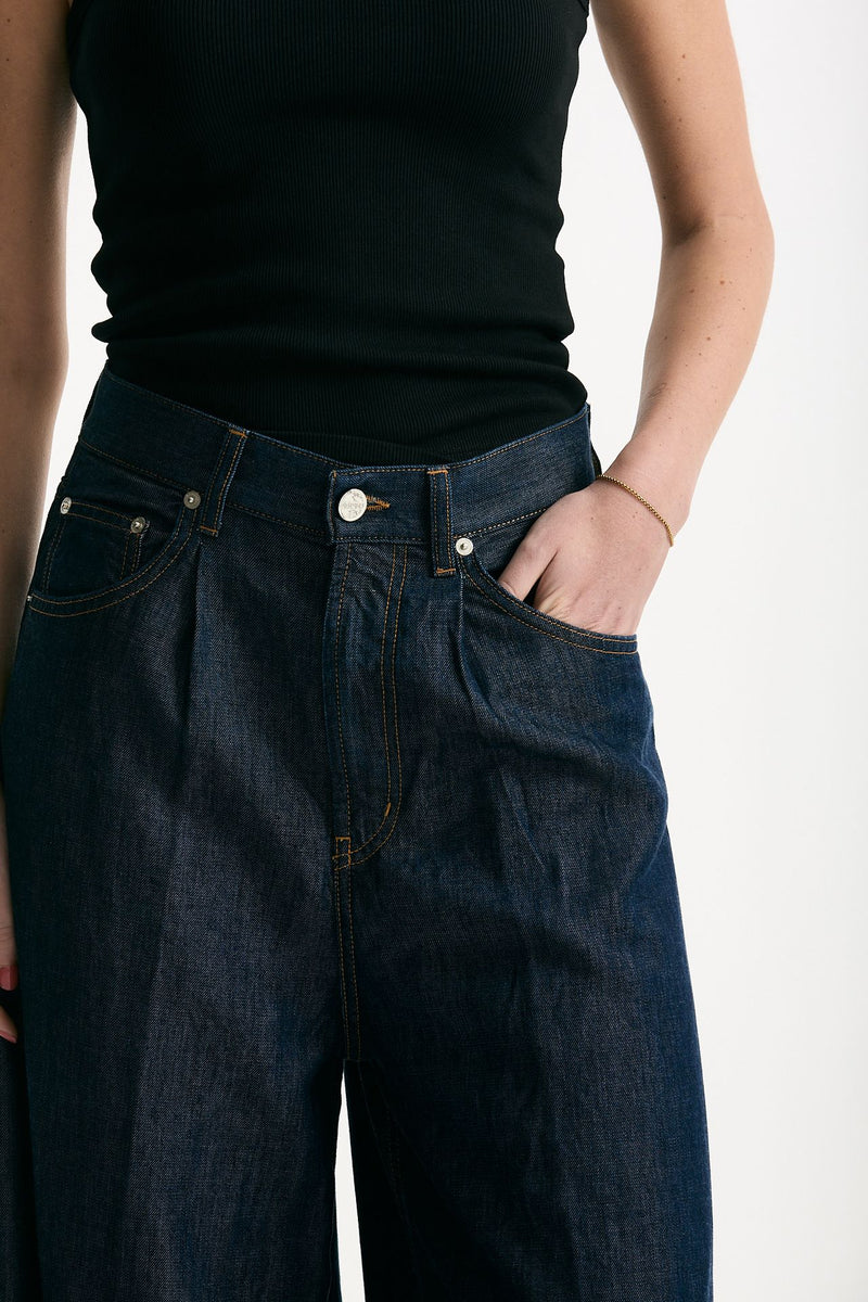 Pantalone ampio MAGGIE Denim scuro women Dondup - 5