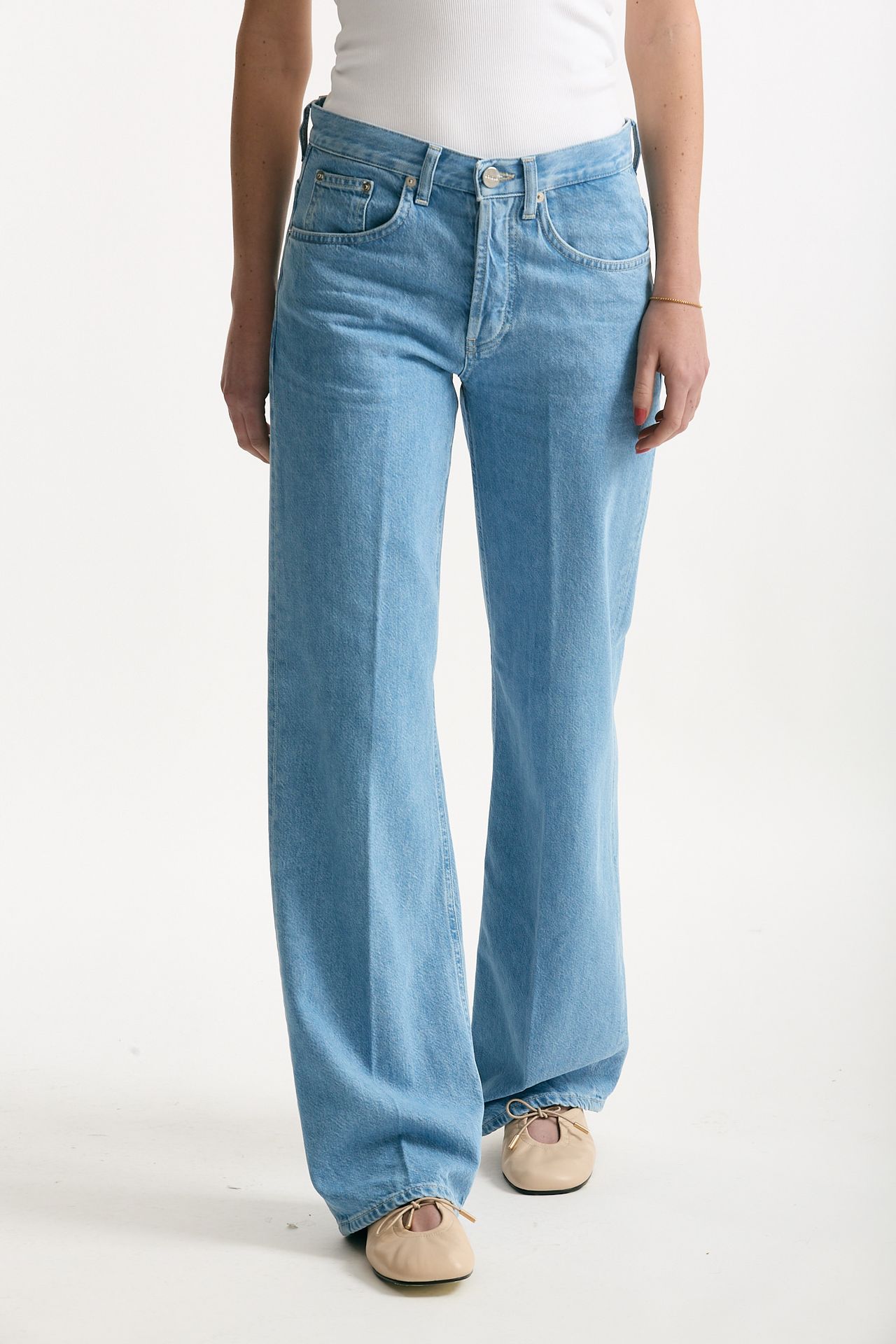 Jeans wide leg JACKLINE lavaggio chiaro women Dondup - 1