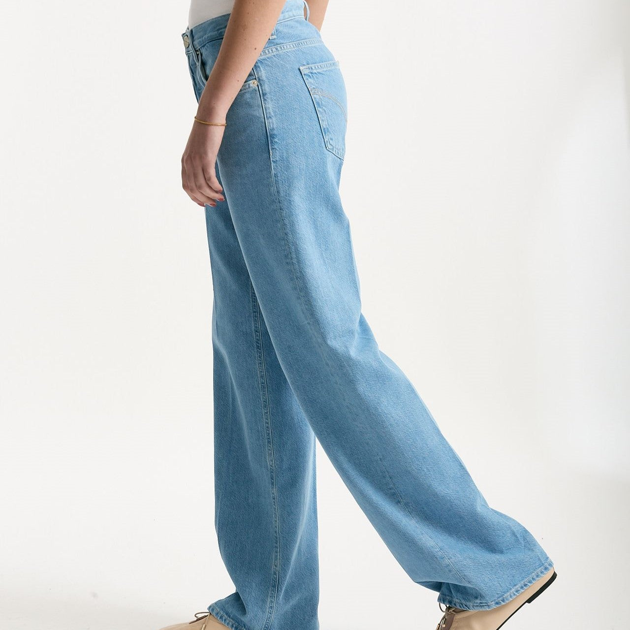 Jeans wide leg JACKLINE lavaggio chiaro women Dondup - 7