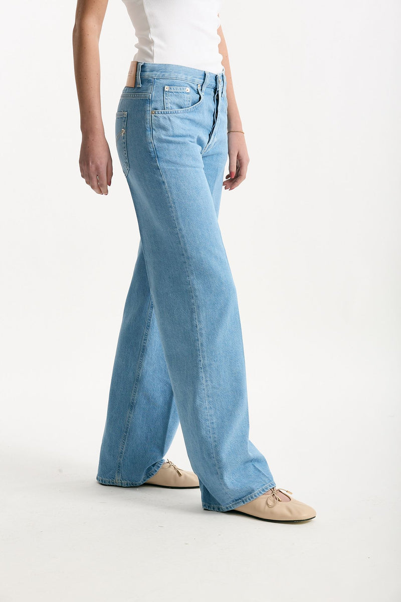 Jeans wide leg JACKLINE lavaggio chiaro women Dondup - 3