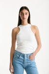 Top a costine bianco women Dondup - 1