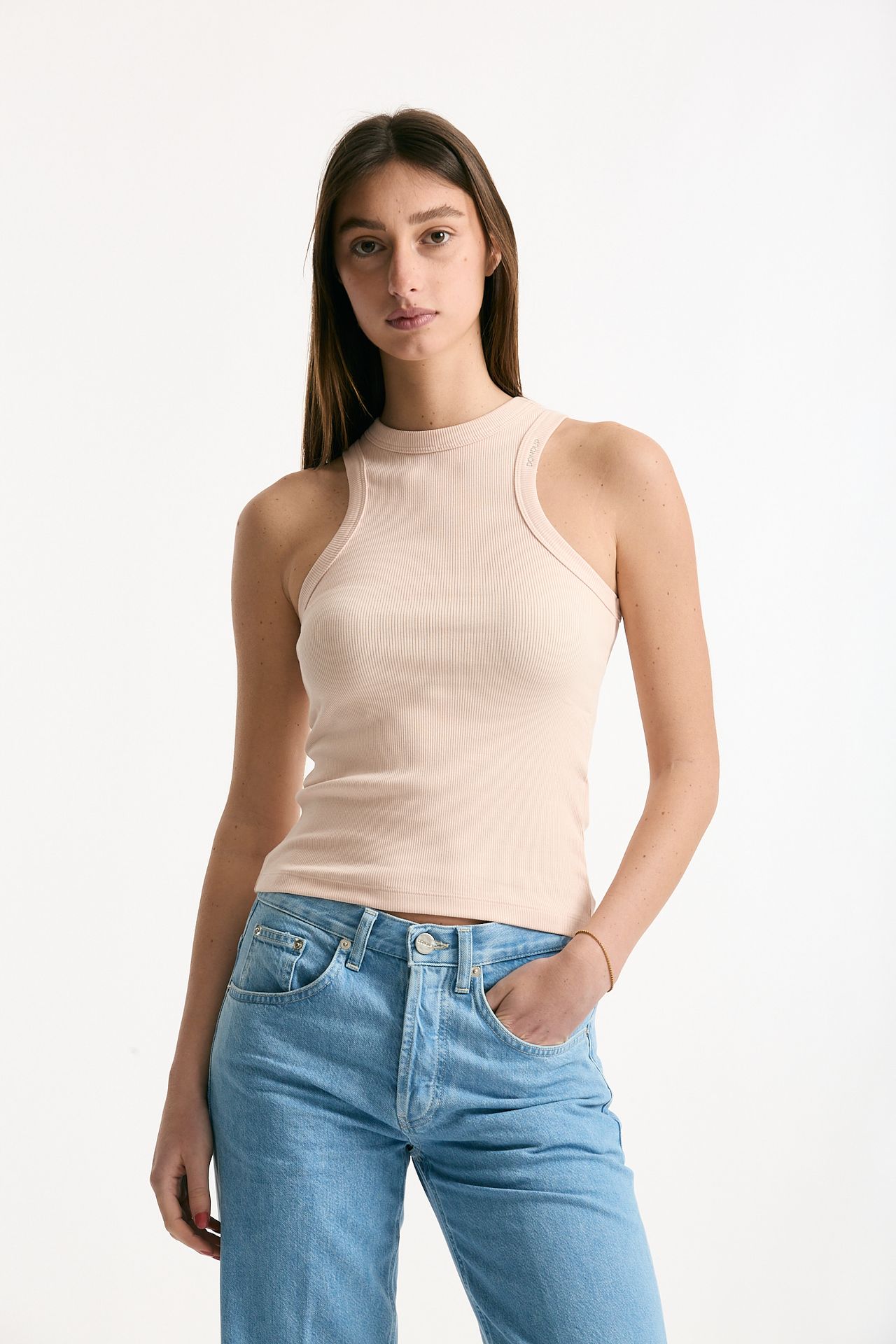 Top a costine rosa women Dondup - 1