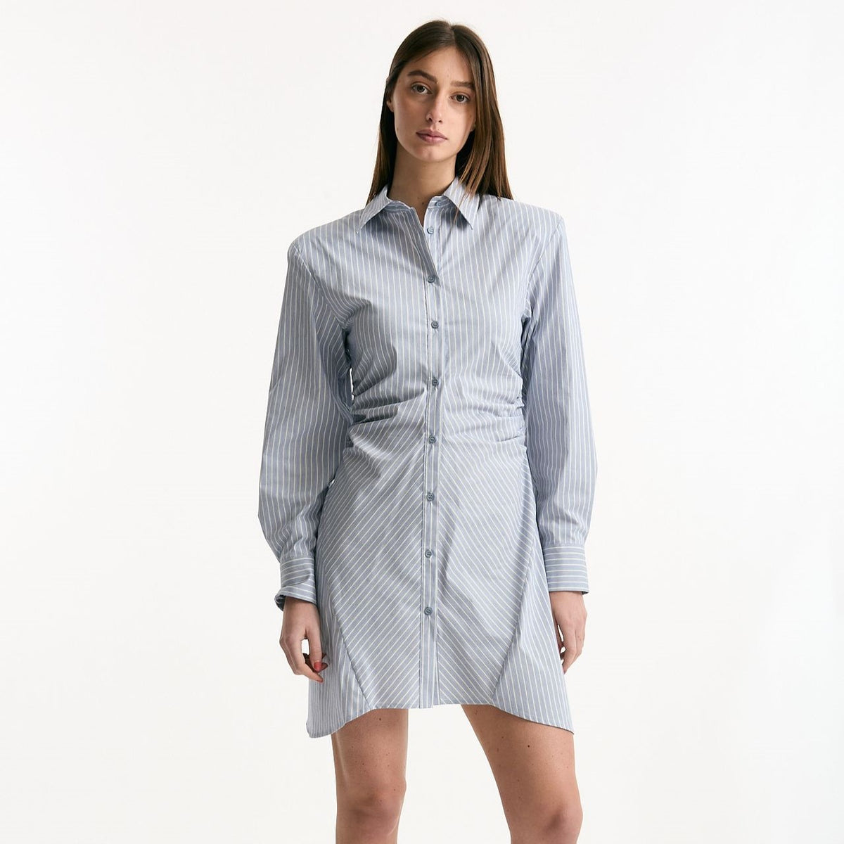 Abito in misto cotone rigato women Dondup - 8