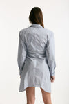 Abito in misto cotone rigato women Dondup - 4
