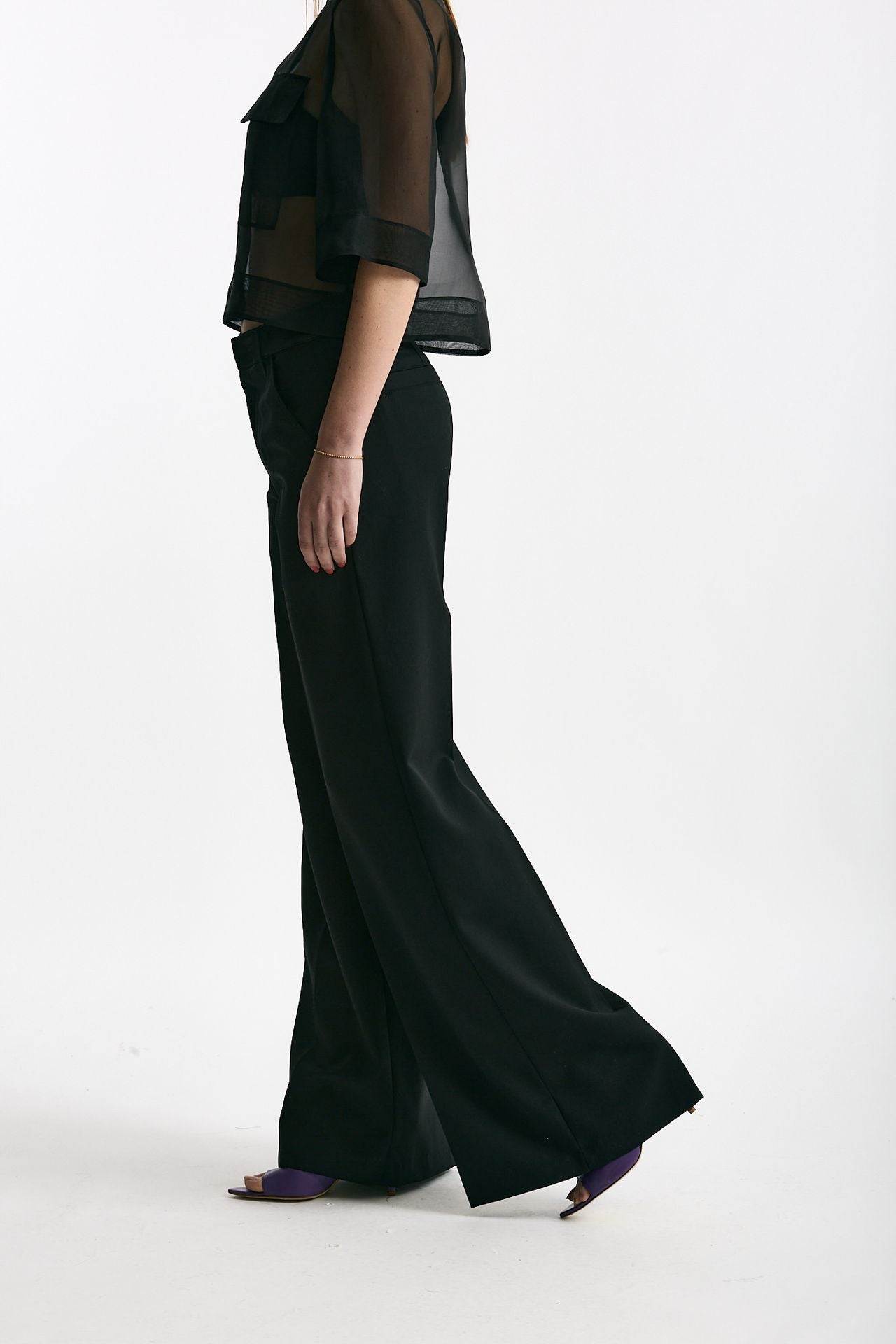Pantalone palazzo nero women Dondup - 2