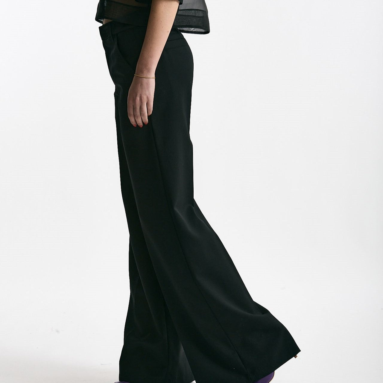 Pantalone palazzo nero women Dondup - 7