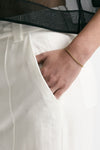 Pantalone ABBY palazzo in viscosa bianco women Dondup - 6