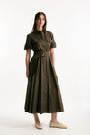 Abito in cotone verde militare women Fay - 4