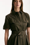 Abito in cotone verde militare women Fay - 5