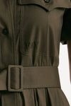 Abito in cotone verde militare women Fay - 7