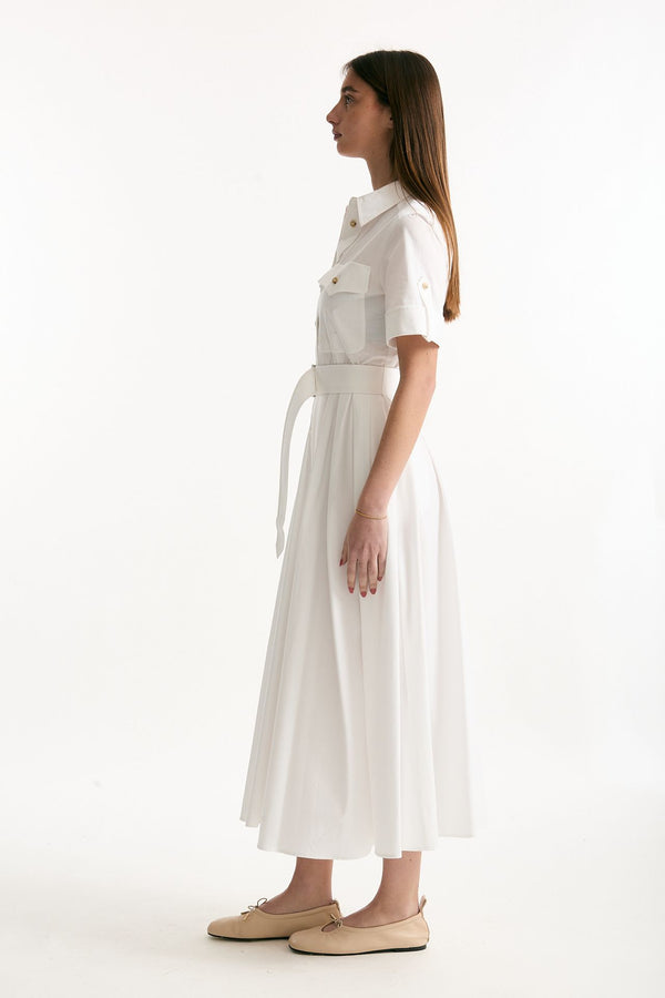 Abito in cotone bianco women Fay