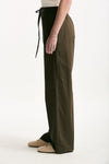 Pantalone in cotone verde militare women Fay - 3