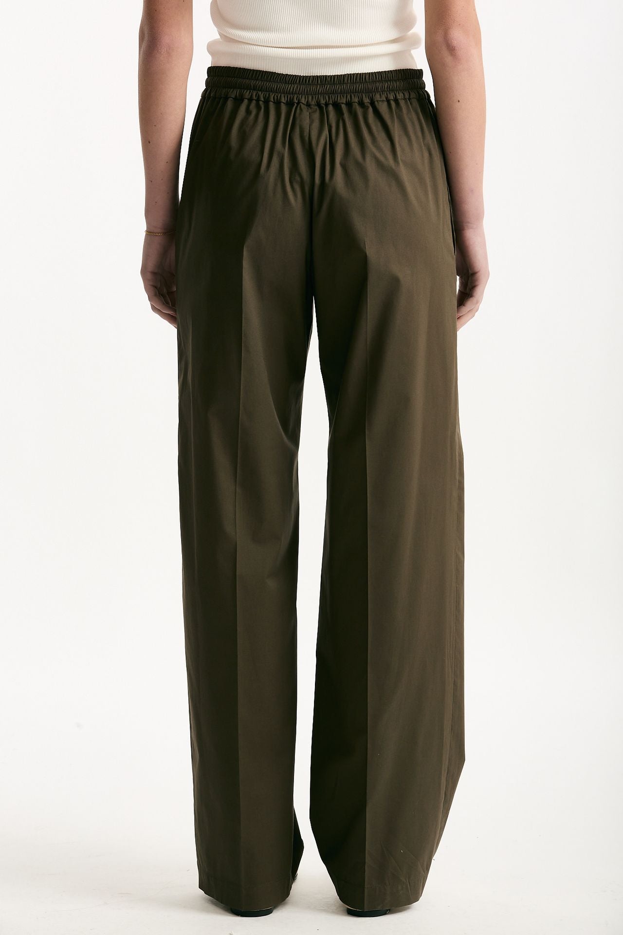 Pantalone in cotone verde militare women Fay - 4