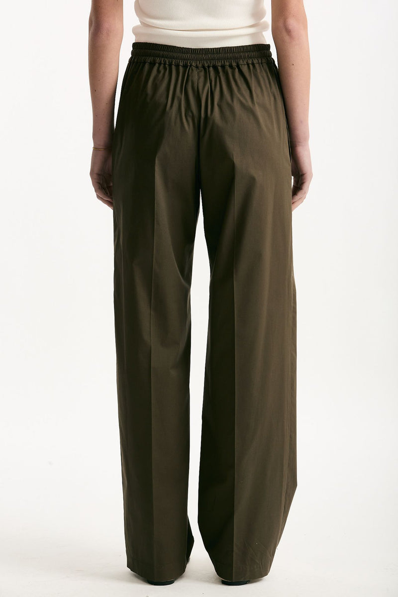Pantalone in cotone verde militare women Fay - 4