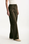 Pantalone in cotone verde militare women Fay - 1