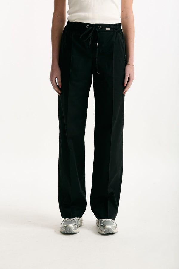 Pantalone in cotone nero women Fay