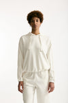 Felpa cappuccio in viscosa bianco women Fay - 2