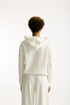Felpa cappuccio in viscosa bianco women Fay - 3