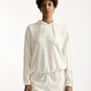 Felpa cappuccio in viscosa bianco women Fay - 7