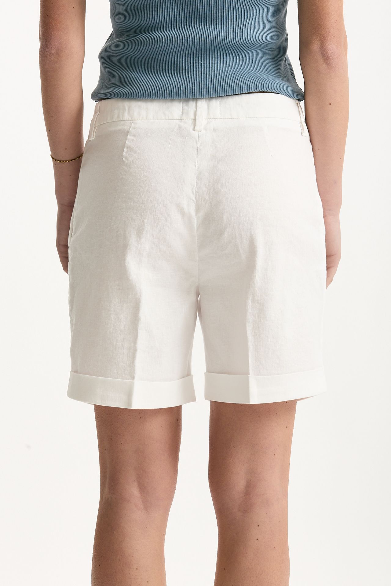 Bermuda in lino bianco women Fay - 3