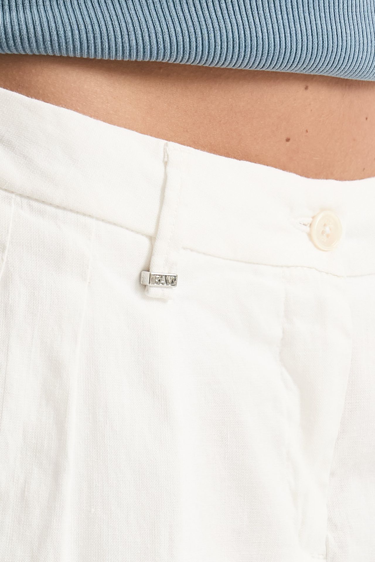 Bermuda in lino bianco women Fay - 4