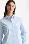 Camicia slim rigata azzurra e bianca women Fay - 5