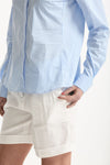 Camicia slim rigata azzurra e bianca women Fay - 6
