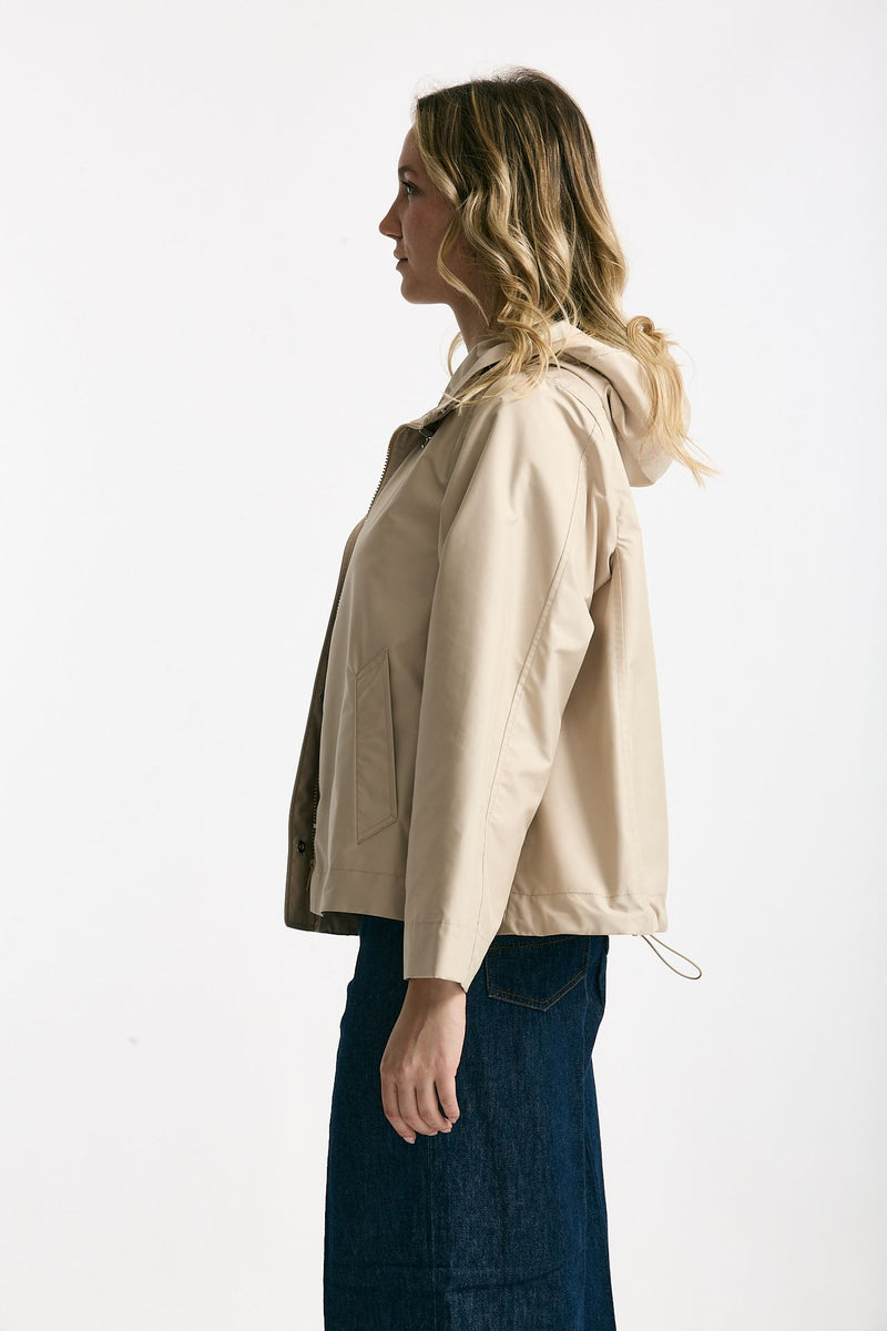 Giubbino corto in popeline tecnico beige women Fay - 2