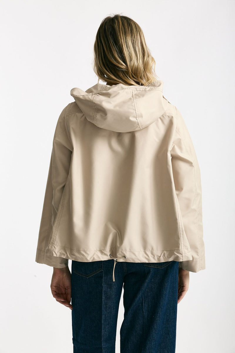 Giubbino corto in popeline tecnico beige women Fay - 3