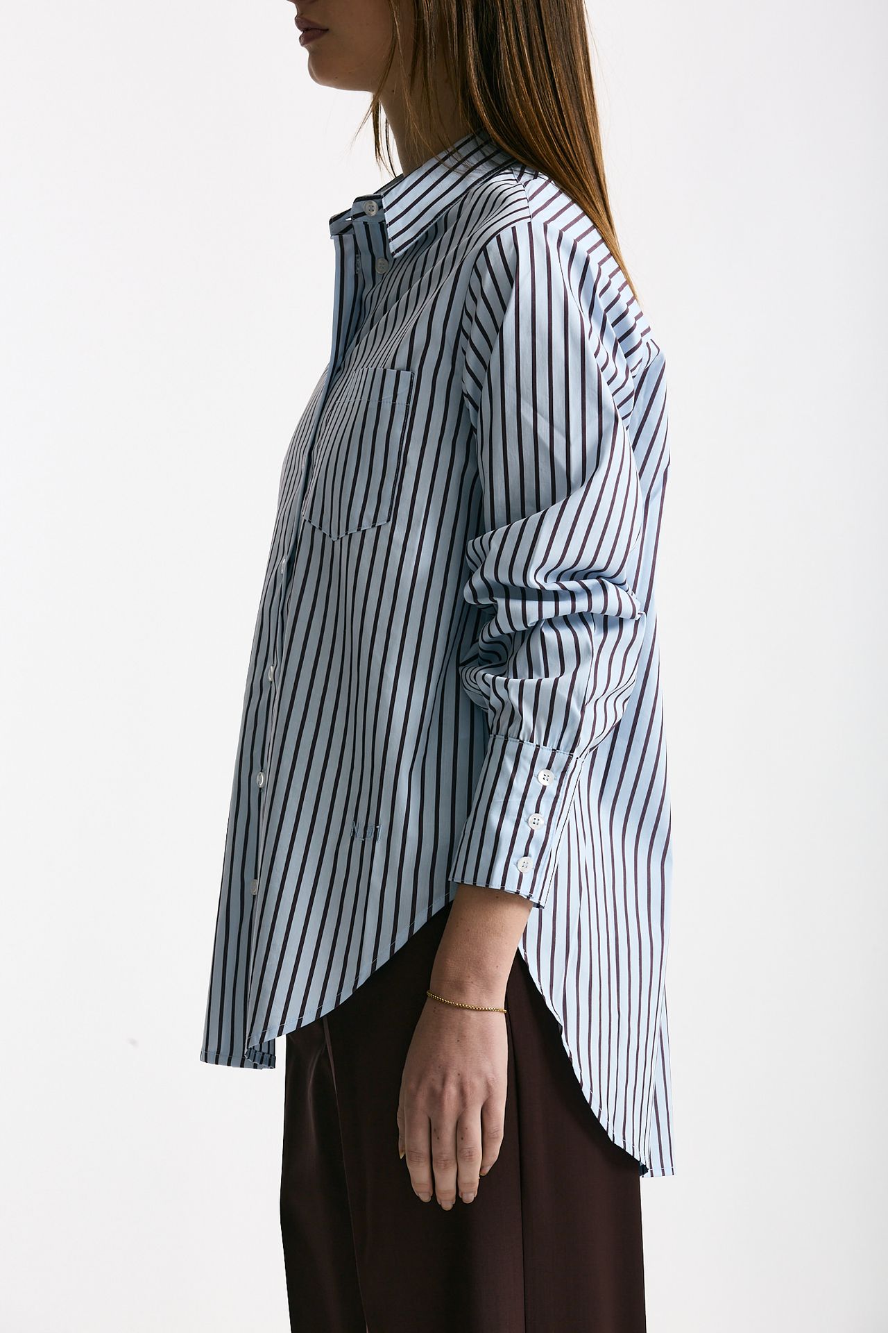 Camicia over Azzurra con riga women Daniele fiesoli - 3