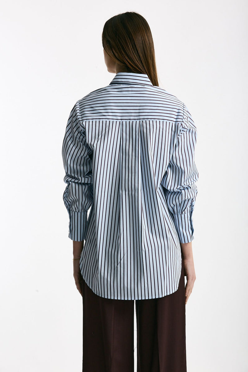Camicia over Azzurra con riga women Daniele fiesoli - 4