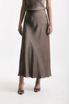 Gonna vita alta midi taupe women Daniele fiesoli - 1