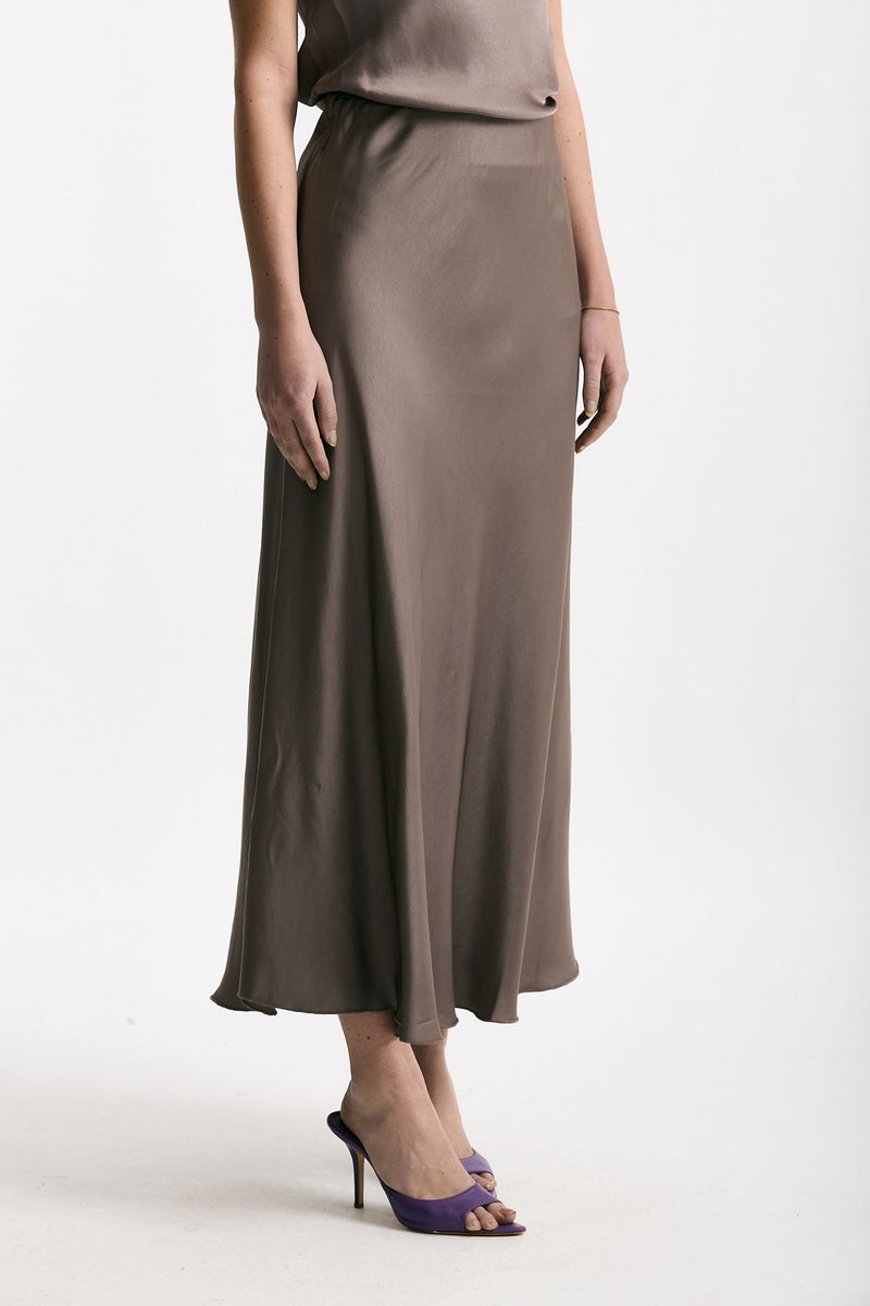 Gonna vita alta midi taupe women Daniele fiesoli - 5