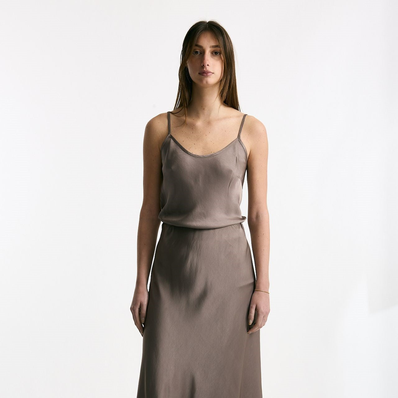 Top in viscosa taupe women Daniele fiesoli - 6