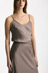 Top in viscosa taupe women Daniele fiesoli - 4