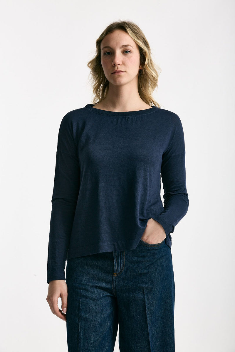 T-shirt in lino blu women Daniele fiesoli - 2