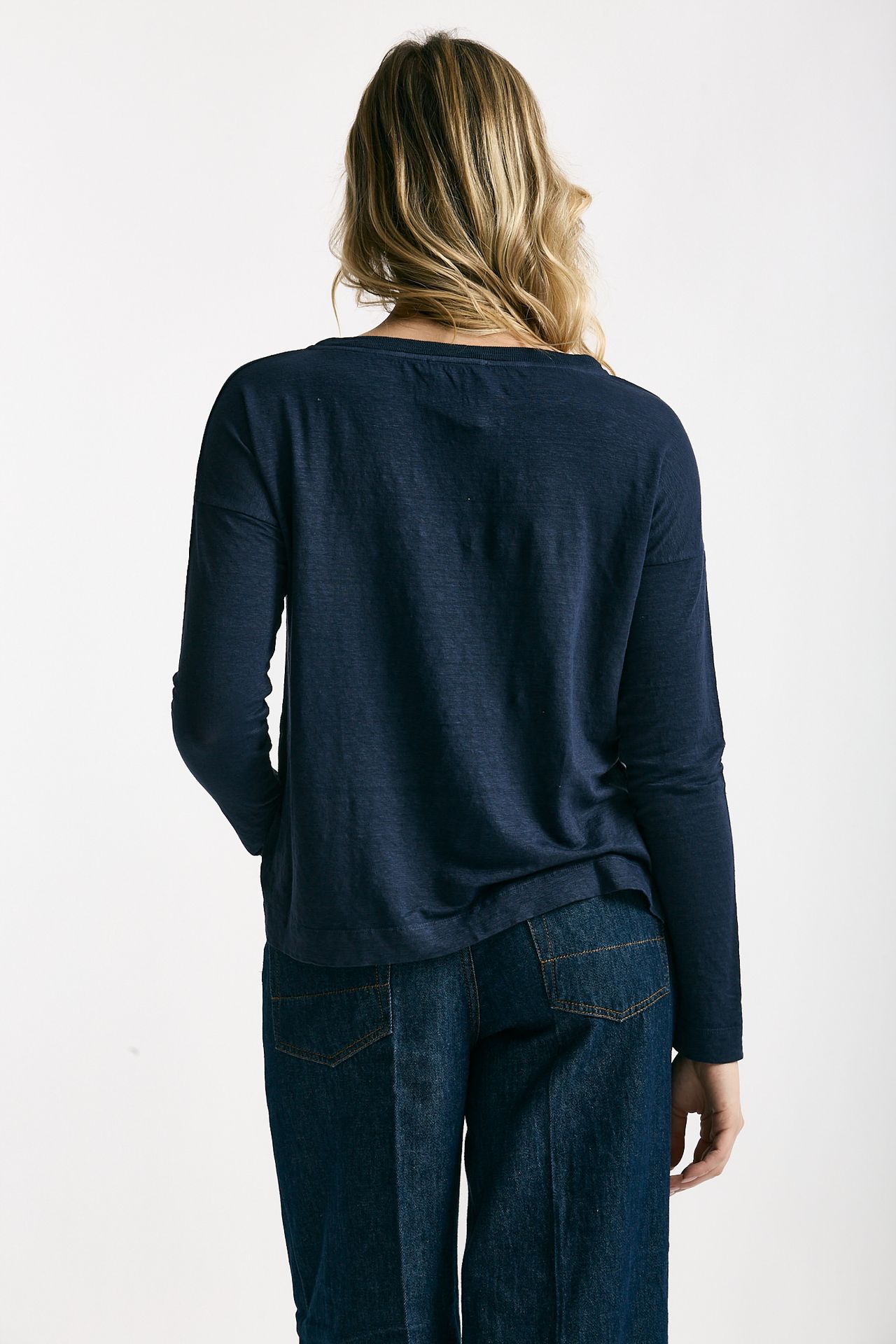 T-shirt in lino blu women Daniele fiesoli - 3