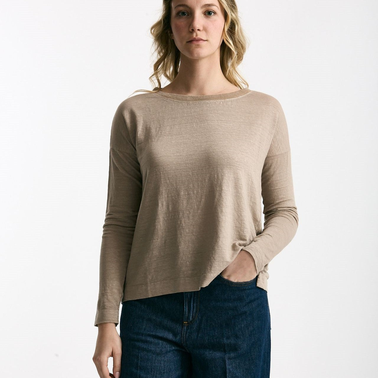 T-shirt in lino tortora women Daniele fiesoli - 6