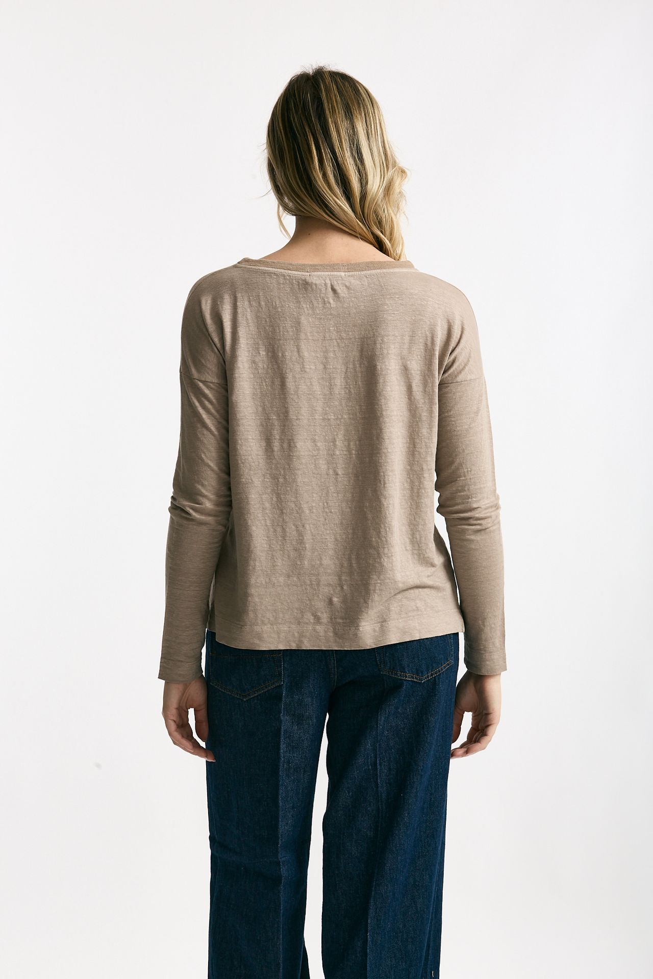 T-shirt in lino tortora women Daniele fiesoli - 3