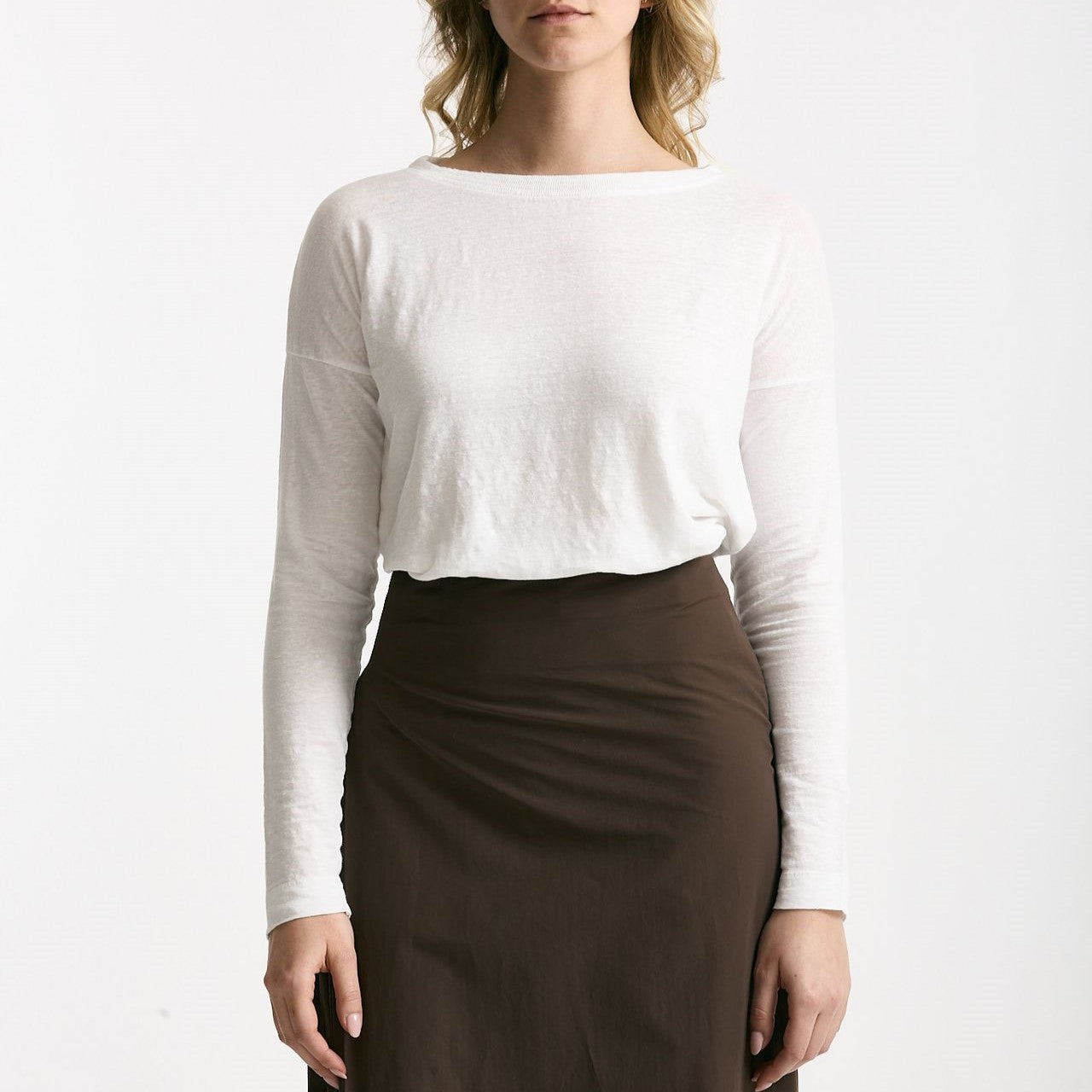 T-shirt in lino bianco women Daniele fiesoli - 5
