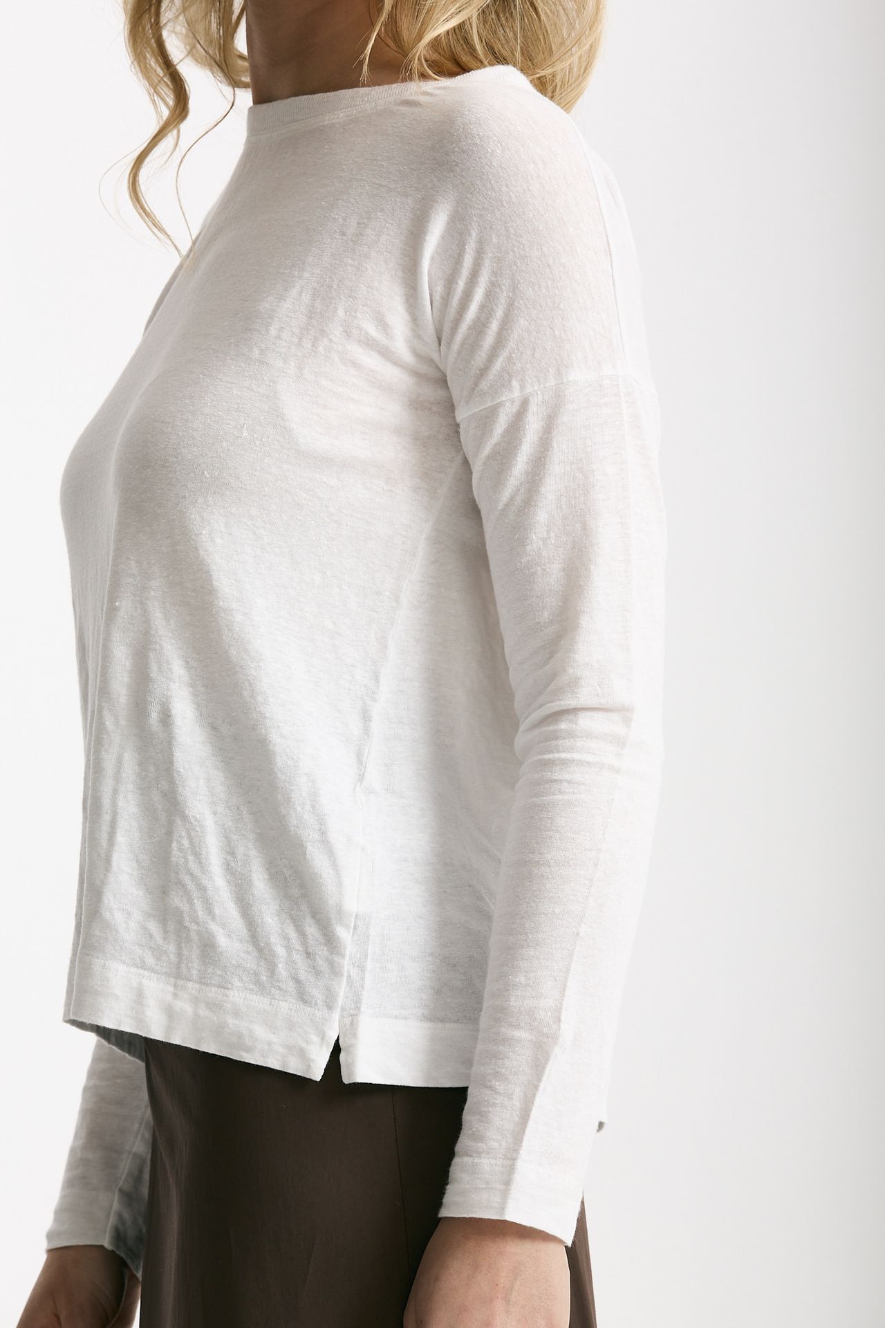 T-shirt in lino bianco women Daniele fiesoli - 4