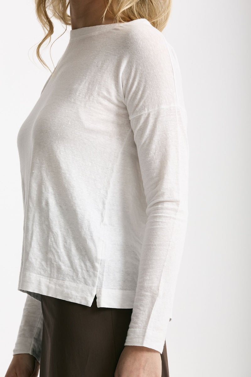 T-shirt in lino bianco women Daniele fiesoli - 4