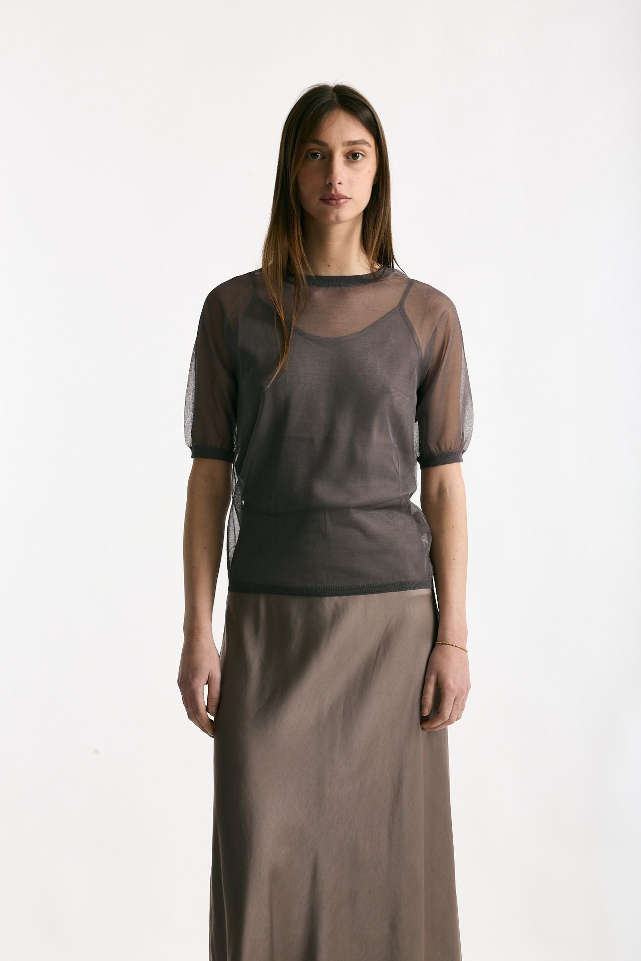 Maglia in viscosa taupe women Daniele fiesoli - 1