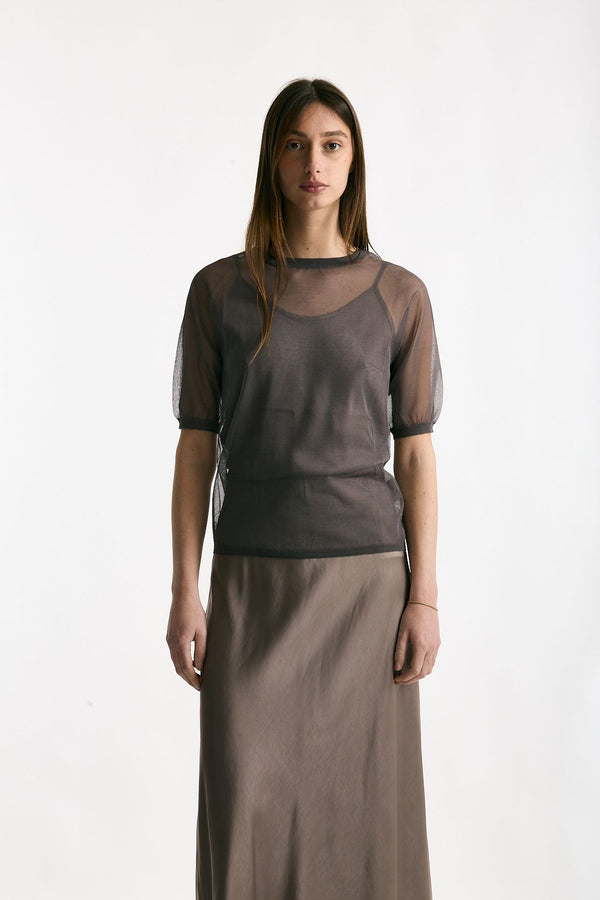 Maglia in viscosa taupe women Daniele fiesoli