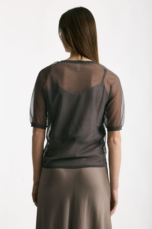 Maglia in viscosa taupe women Daniele fiesoli